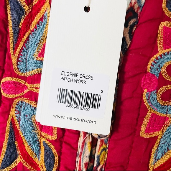 NWT MAISON HOTEL SMALL Eugenie sleeveless patchwork maxi dress in Mullumbimby - Picture 6 of 9